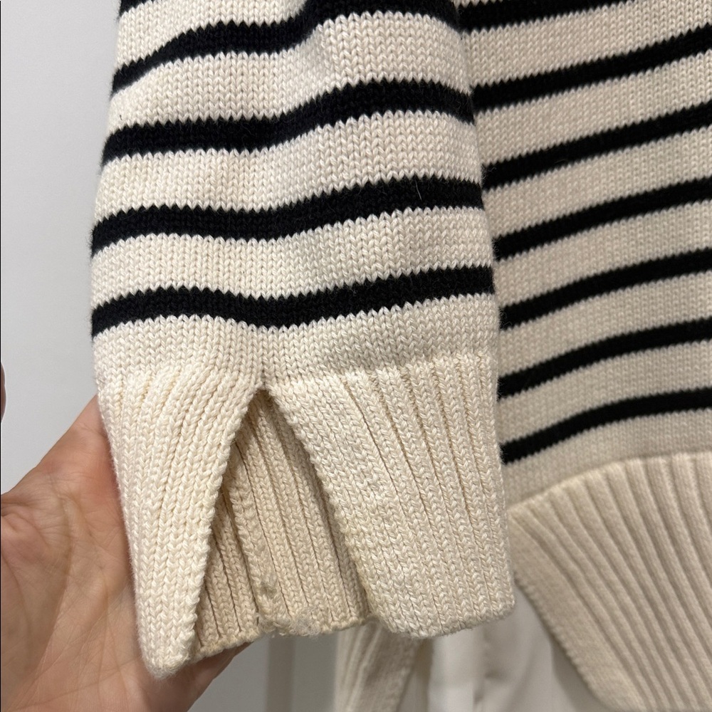 English Factory Black and Cream Sweater Dress - Picture 3 of 7